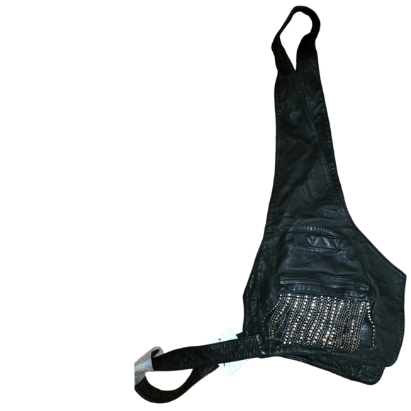 Free People Belle Of The Ball Fringe Leather Harness - Picture 6 of 9